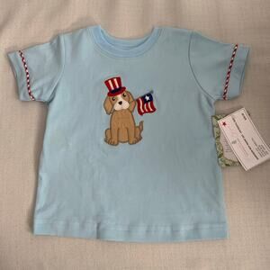 Remember Nguyen Applique Dog Flag shirt size NWT size 2T